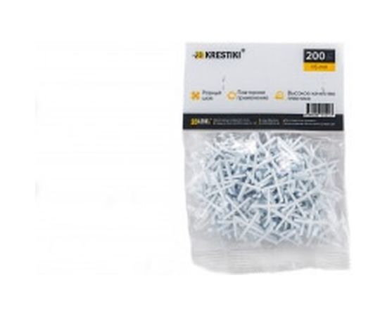 Крестики для плитки (200 шт; 1.5 мм) 3D Krestiki 00-00000700 – изображение 3