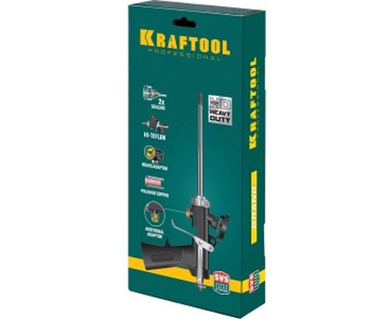 Цельнометаллический пистолет для монтажной пены KRAFTOOL INDUSTRIE 06853 – изображение 6