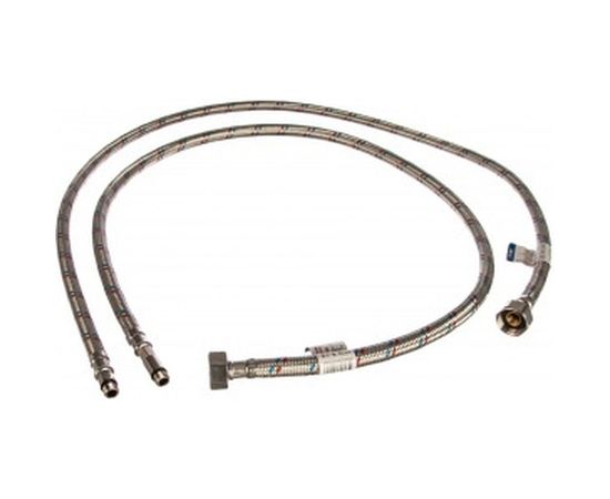 Гибкая подводка для смесителей STL 1/2"хМ10х100 см пара - длинный и короткий хвостовик ИС.100307 