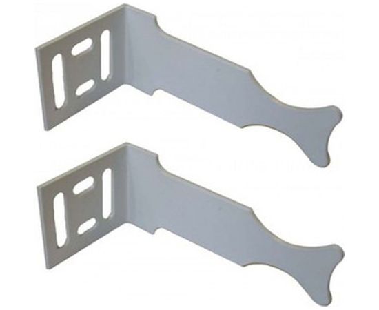 Универсальный угловой кронштейн для радиатора, белый 2шт MasterProf MP ИС.030133 