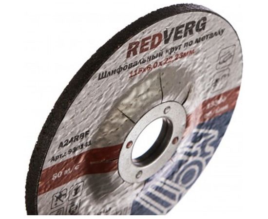 Круг шлифовальный по металлу (115х22.23х6 мм) REDVERG 6624164 – изображение 2