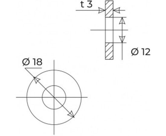 Прокладка для смесителя MasterProf с сеточкой, 1/2", MP-европодвес, 2 шт. ИС.130372 – изображение 2