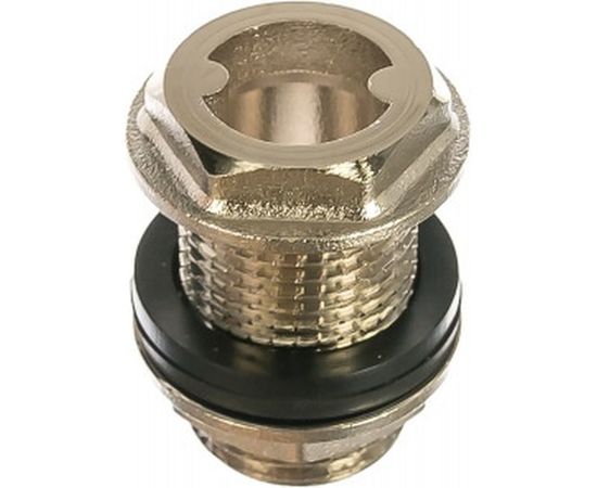 Штуцер, врезка в бак (емкость) с прокладкой 1/2 латунь Smart MP-У ИС.071266 – изображение 2