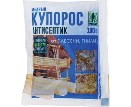 Средство для защиты от плесени и гнили Грин Бэлт Медный купорос 100 г 01-676 