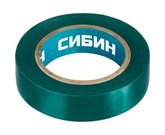 ПВХ изолента СИБИН 10м х 15мм, зеленая 1235-4 
