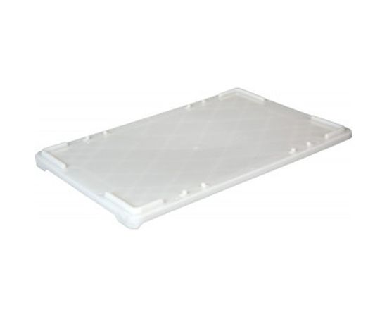 Крышка для прямоугольных ящиков ТАРА 600х400 мм, белая, морозостойкая 06099 