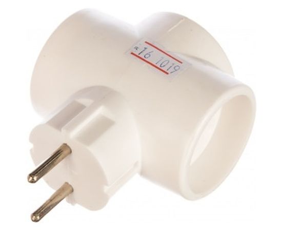 Электрический разветвитель, 3 гнезда, 6А/220В СИБИН 55097-3 