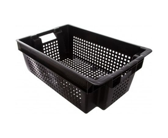 Ящик, 600x400x200мм черный, вес 1.4 кг ТАРА 00342 