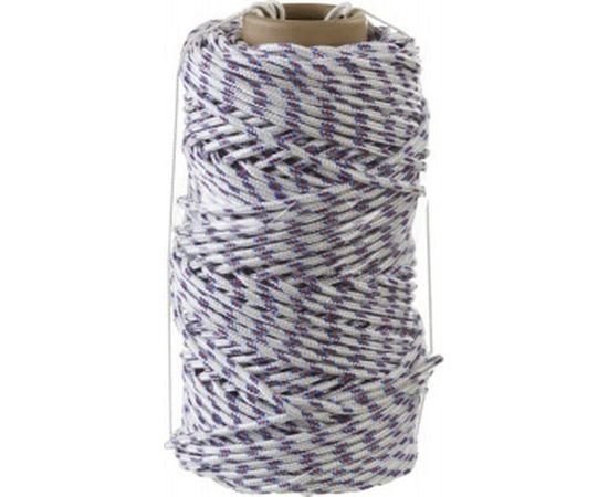 Плетёный полипропиленовый 16-прядный фал с полипропиленовым сердечником, диаметр 6мм, бухта 100м, 320кгс СИБИН 50215-06 