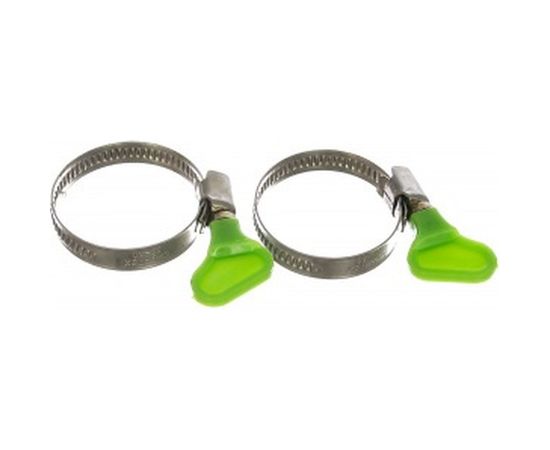 Металлические хомуты СИБРТЕХ, элемент крепления с формой ключа, 25-40мм, 2 шт 47653 