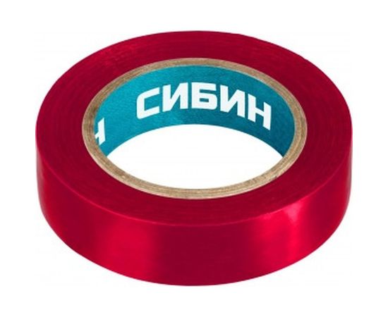 ПВХ изолента СИБИН 10м х 15мм, красная 1235-3 