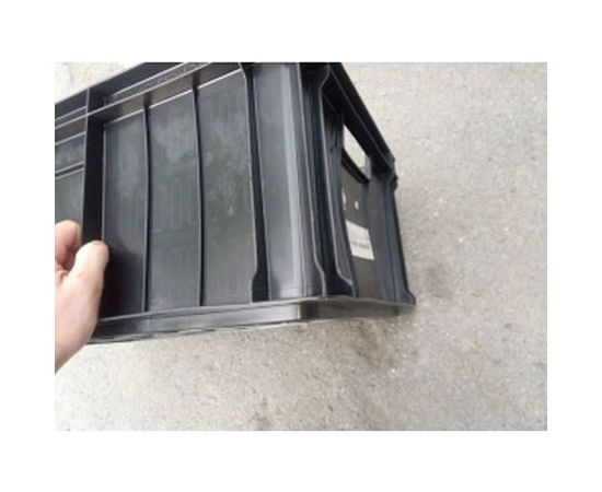 Мясной сплошной ящик, 600x400x250мм, черный, вес 2.2 кг ТАРА 00912 – изображение 4