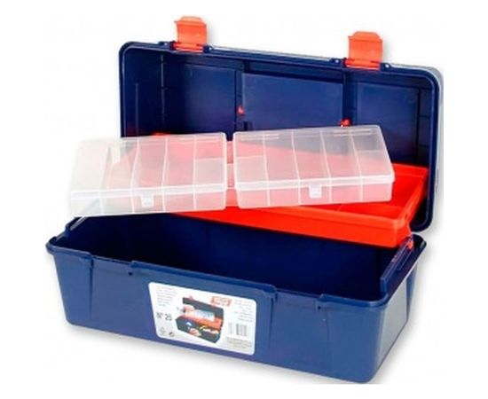 Ящик для инструментов с лотком + органайзер 40х20.6х18.8см №25 Tayg TAY-125003 