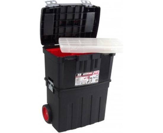 Передвижной ящик для инструментов 470х290х630мм +лоток +органайзер Tayg 158001 