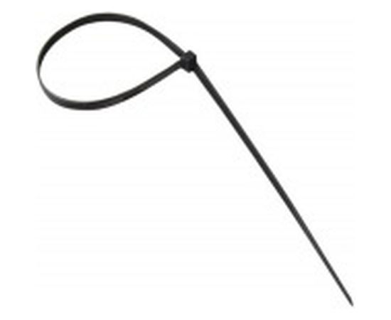 Хомуты-стяжки СИБИН черные ХС-Ч, 3.6 х 200 мм, 100 шт, нейлоновые, 3788-36-200 