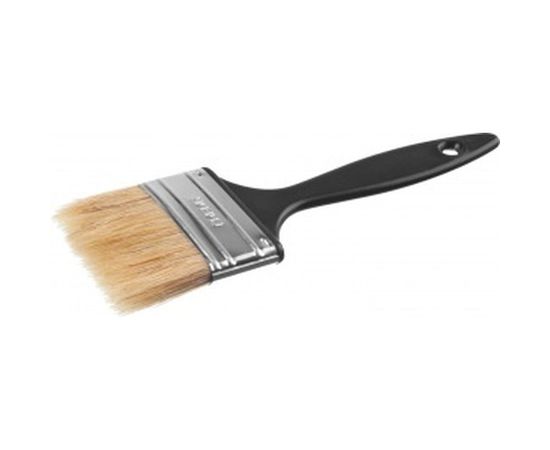 Плоская кисть пластиковая ручка, светлая щетина, 63мм СИБИН 01008-063 