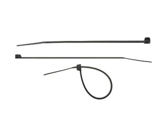 Нейлоновые хомуты-стяжки Сибин 4.8х300 мм черные 100 шт. 3788-48-300 