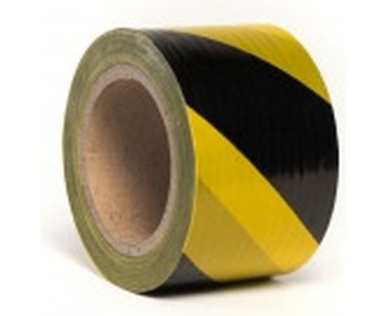 Лента для ограждений SDM 75 мм х 200 м желто-черная 4547 