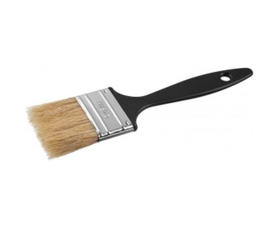 Плоская кисть пластиковая ручка, светлая щетина, 50мм СИБИН 01008-050 