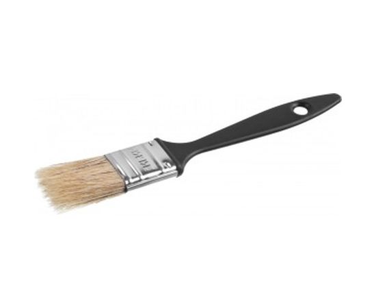 Плоская кисть пластиковая ручка, светлая щетина, 25мм СИБИН 01008-025 