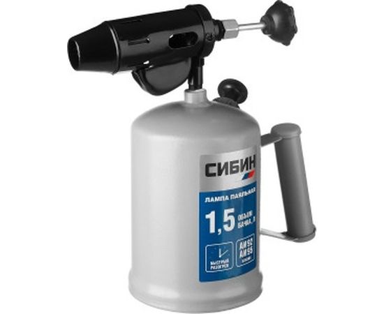 Паяльная стальная лампа СИБИН 1,5 л 40670 