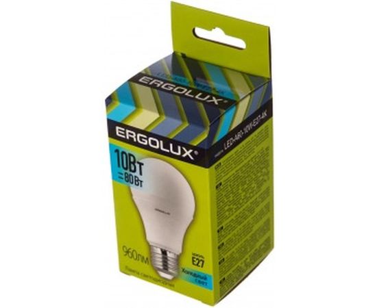 Светодиодная лампа ЛОН Ergolux LED-A60-10W-E27-4K 10Вт E27 4500K 172-265В 12149 – изображение 2