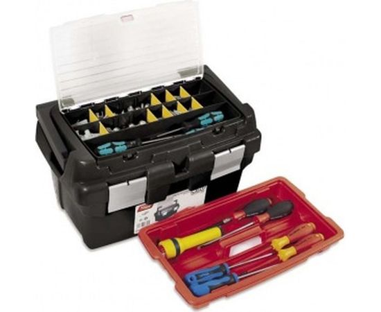 Ящик для инструментов с лотком + органайзер + органайзер в крышке 45х28.5х25см №450Е Tayg TAY-164002 – изображение 2