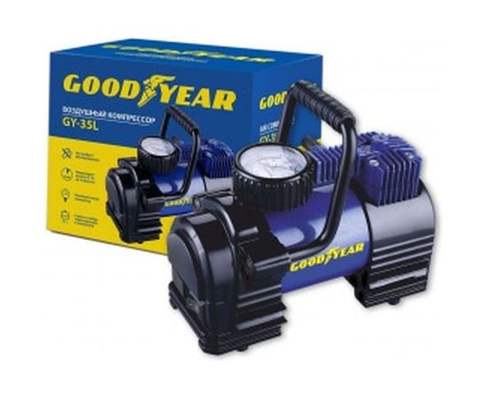 Воздушный компрессор со съемной ручкой и сумкой для хранения Goodyear GY-35L GY000102 (35 л/мин) – изображение 2