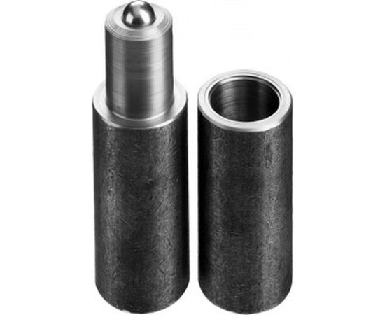 Галтованная петля для металлических дверей СИБИН цилиндрической формы с впрессованным шариком 28x120мм 37617-120-28 – изображение 2