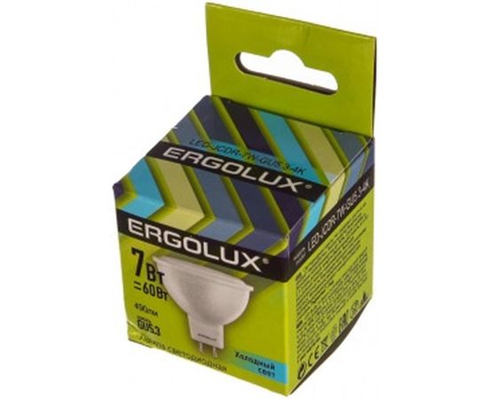 Светодиодная лампа Ergolux JCDR LED-JCDR-7W-GU5.3-4K 7Вт GU5.3 4500K 172-265В 12159 – изображение 2