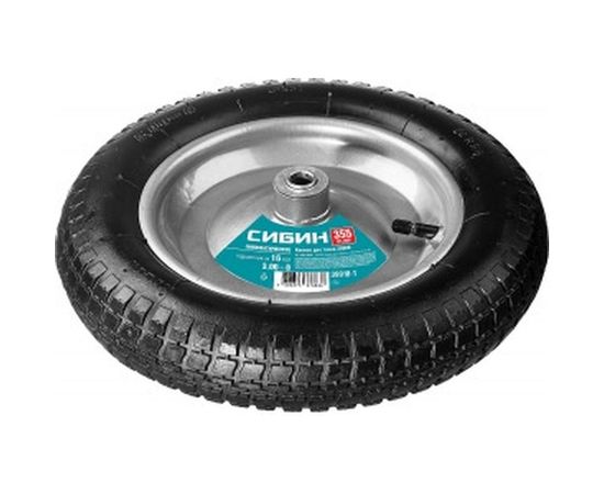 Колесо пневматическое СК-3 360 мм для тачек СИБИН 39905, 39909 39910-3 – изображение 2