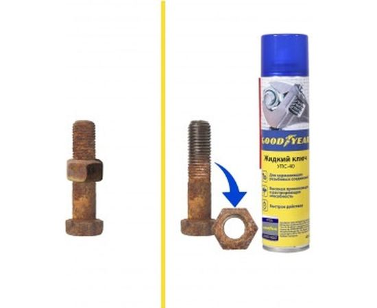 Жидкий ключ УПС-40, аэрозоль 400 мл Goodyear GY000706 – изображение 2
