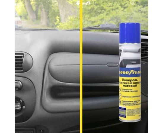 Матовый полироль пластика, ваниль, аэрозоль 400 мл Goodyear GY000714 – изображение 2