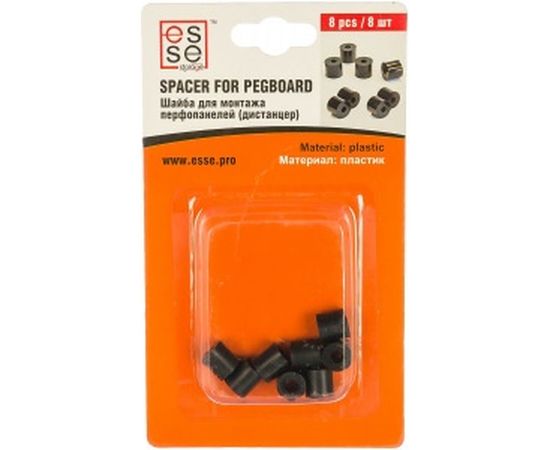 Комплект из 8 пластиковых шайб для крепления перфопанелей ESSE PW – изображение 3