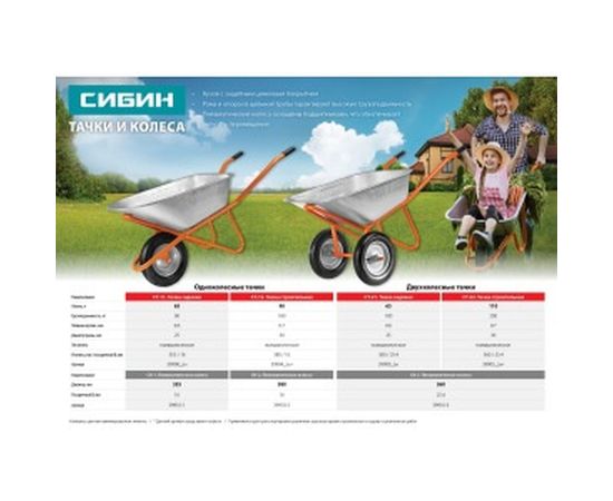 Колесо пневматическое СК-1 355 мм для тачек СИБИН 39908 39910-1 – изображение 3