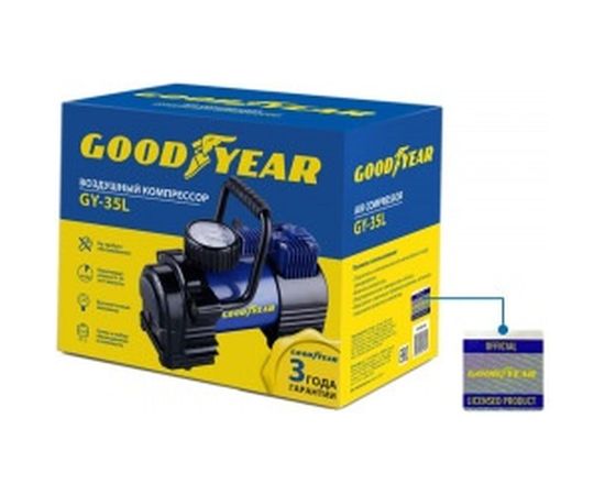 Воздушный компрессор со съемной ручкой и сумкой для хранения Goodyear GY-35L GY000102 (35 л/мин) – изображение 7