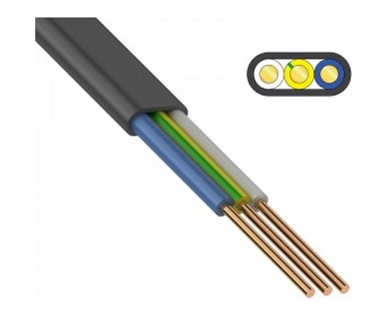 Кабель ВВГ-Пнг(А) 3x1.5 ГОСТ ККЗ 01-8211-3 