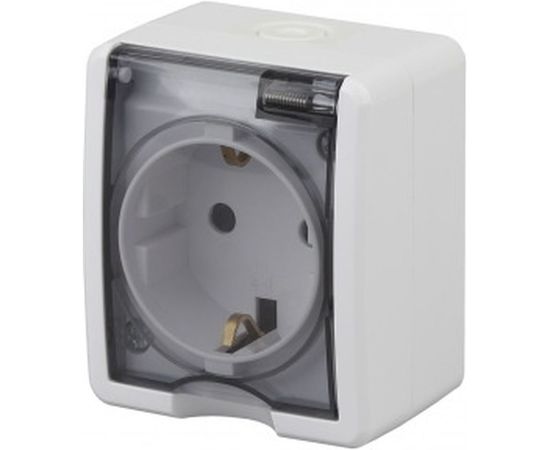 Розетка ЭРА Эксперт 11-2401-01 2P+E IP54, 16АХ-250В, ОУ, белый Б0020712 
