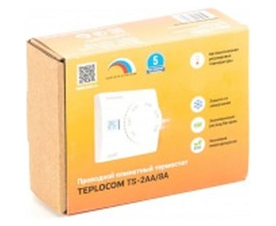 Проводной комнатный термостат TEPLOCOM Бастион TS-2AA/8A 911 