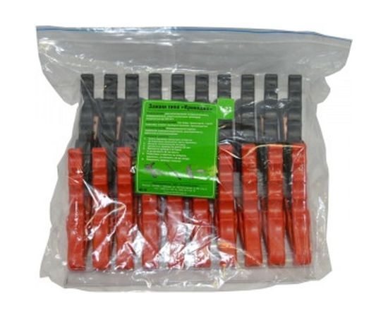 Зажим Крокодил АВТОЭЛЕКТРИКА 10 красных+10 черных Т-23 – изображение 3