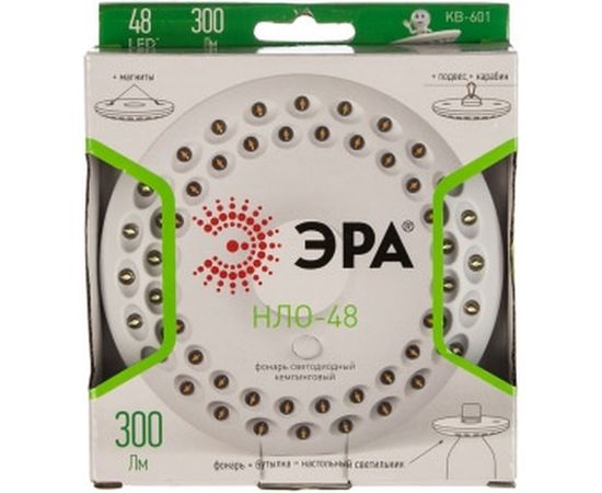 Кемпинговый фонарь ЭРА KB-601 НЛО-48 48xLED, 3xAA Б0029178 – изображение 4