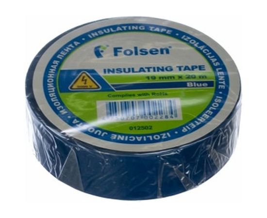 Изоляционная лента Folsen 19ммx20м синяя 012502 
