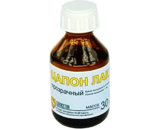 Цапон лак (прозрачный) 30 г Connector TSAP-NO-30 