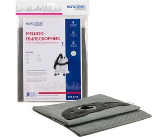 Мешок-пылесборник многоразовый для промышленных пылесосов (12 л) EURO Clean EUR-5215 