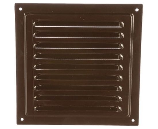 Решетка вентиляционная стальная с сеткой (150x150 мм; коричневая) ERA 1515МЭ кор 87-915 