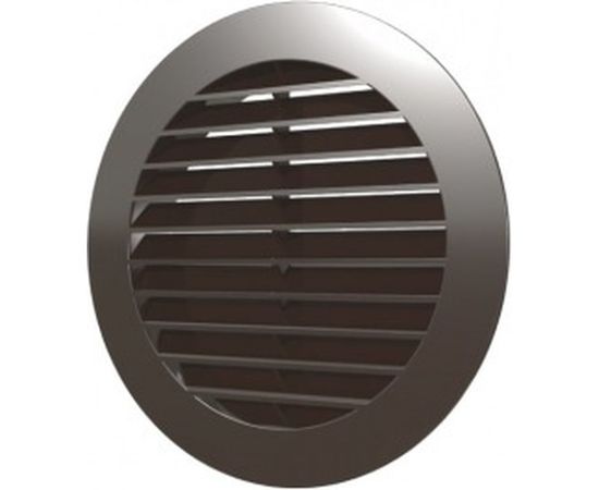 Решетка наружная вентиляционная с фланцем (130 мм, коричневый) ERA 10РКН 88-053 