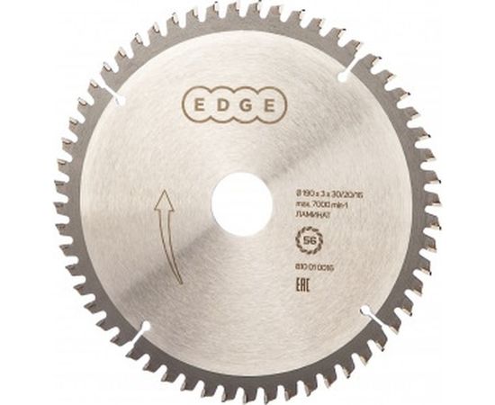 Диск пильный по ламинату (190х30/20/16 мм; Z 56) EDGE by PATRIOT 810010016 