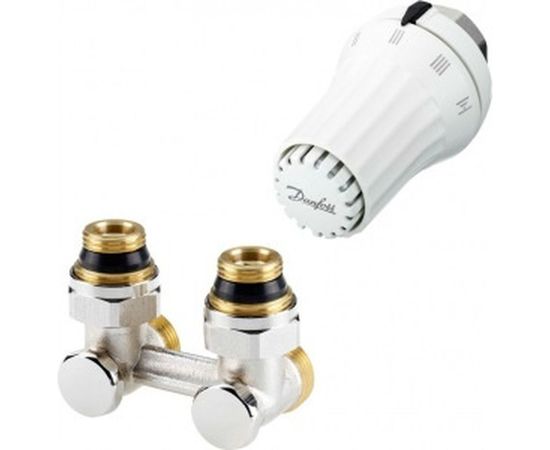 Комплект радиаторного терморегулятора Danfoss RAE-K RLV-KS угловой с переходниками G3/4A x G1/2A 013G5090 