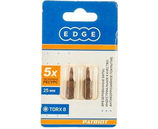 Бита (2 шт; T8; 25 мм) EDGE by PATRIOT 818010015 