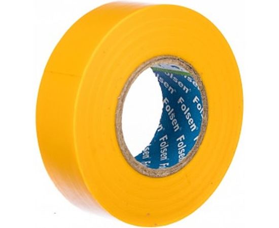 Изоляционная лента Folsen 19ммx20м жёлтая 012501 